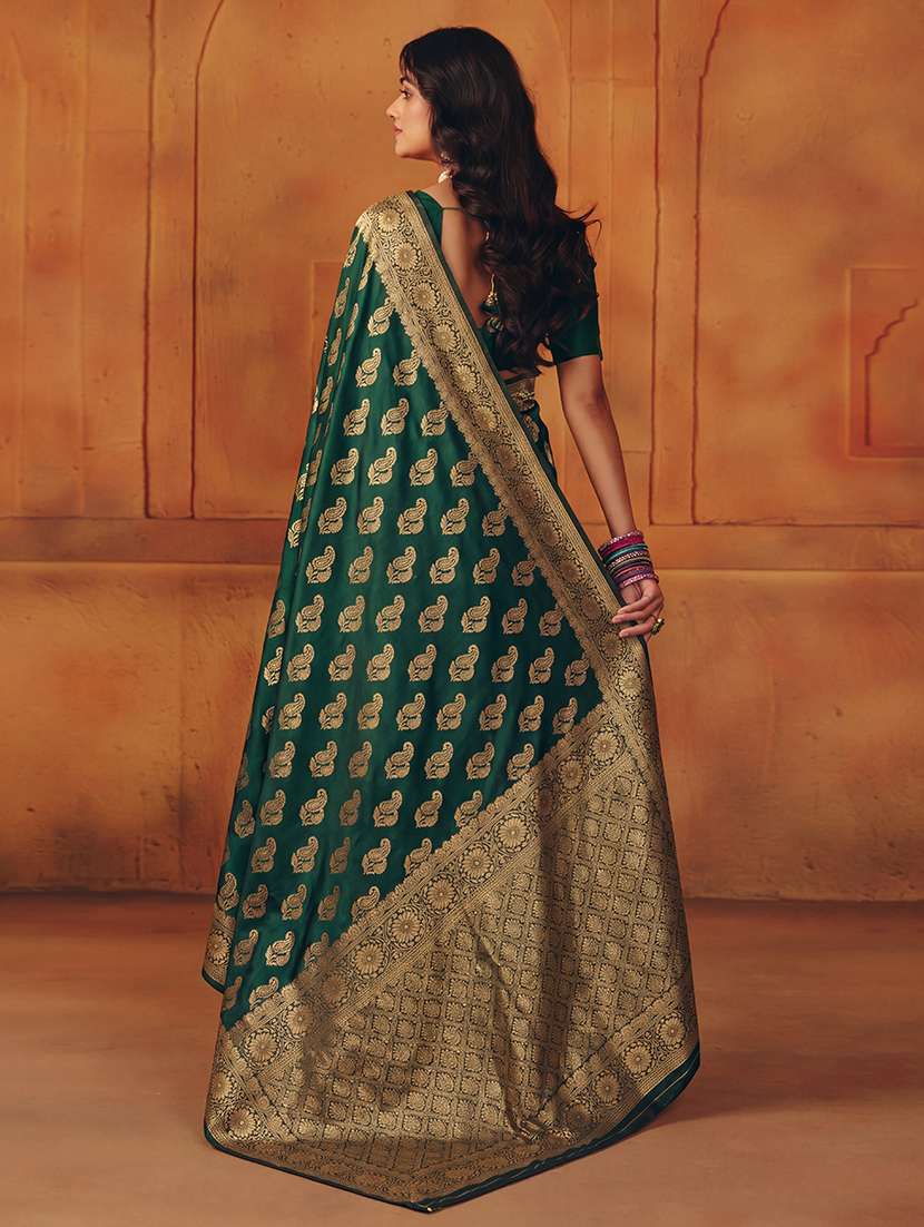 women self design banarasi saree with blouse - 22554752 -  Standard Image - 3