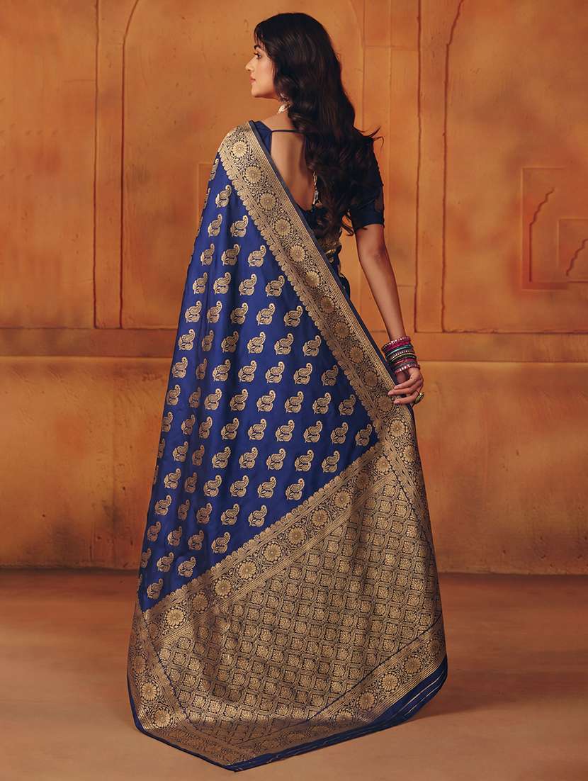 women self design banarasi saree with blouse - 22554755 -  Standard Image - 3