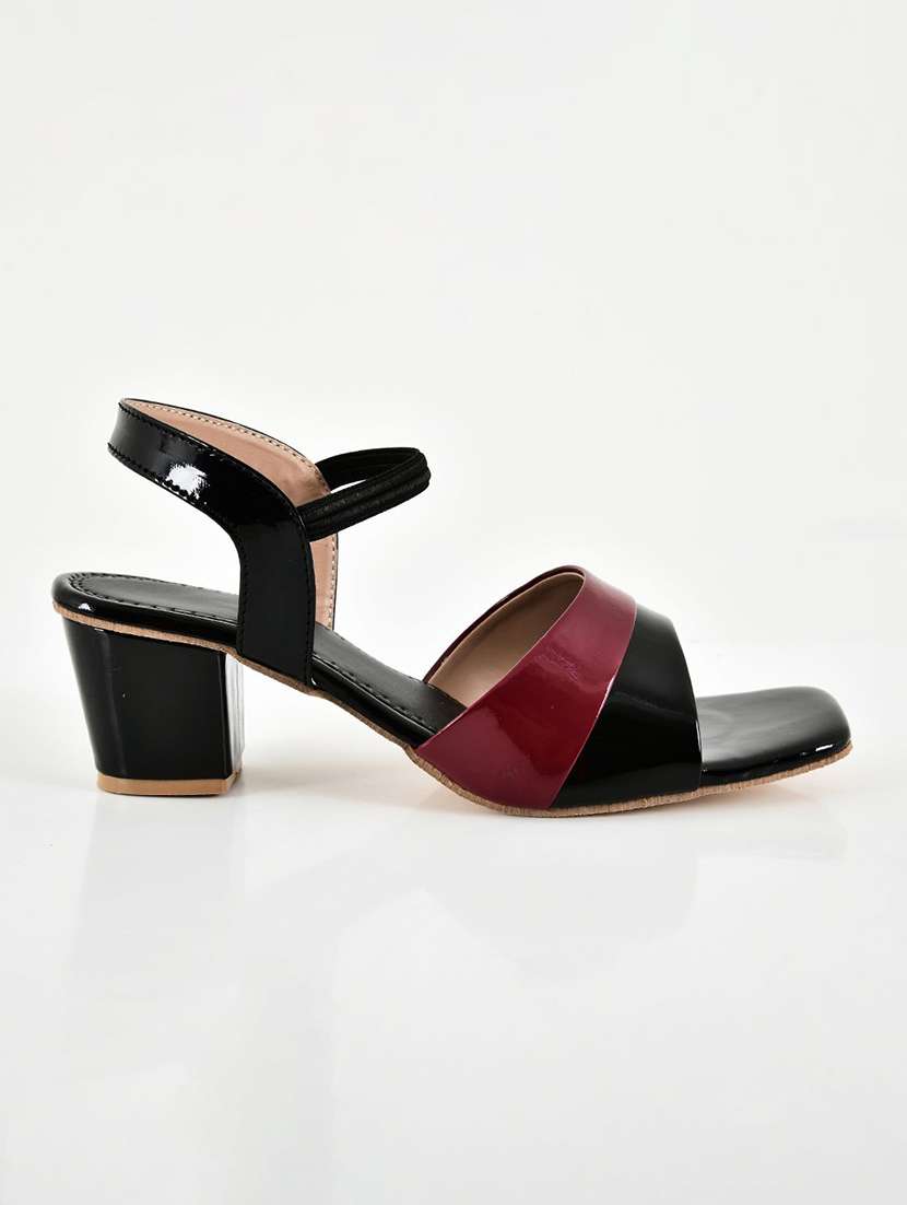 women colourblocked ankle strap sandal - 22554788 -  Standard Image - 3