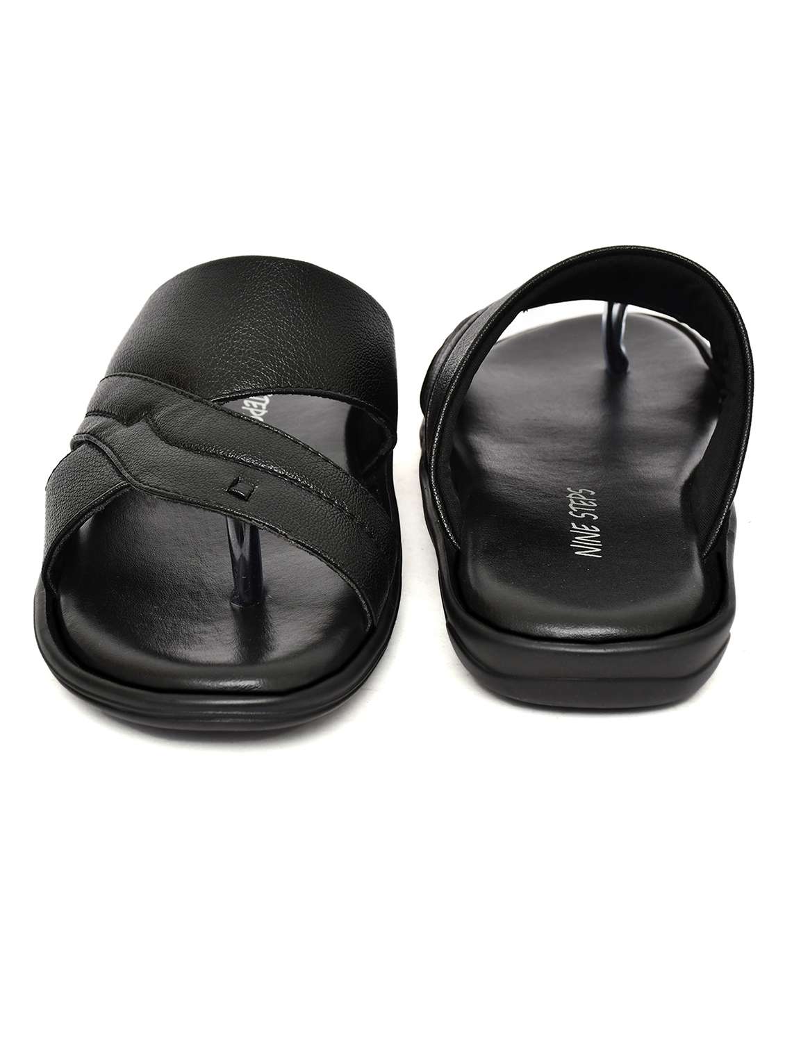 men black slip on sandal - 22554841 -  Standard Image - 3