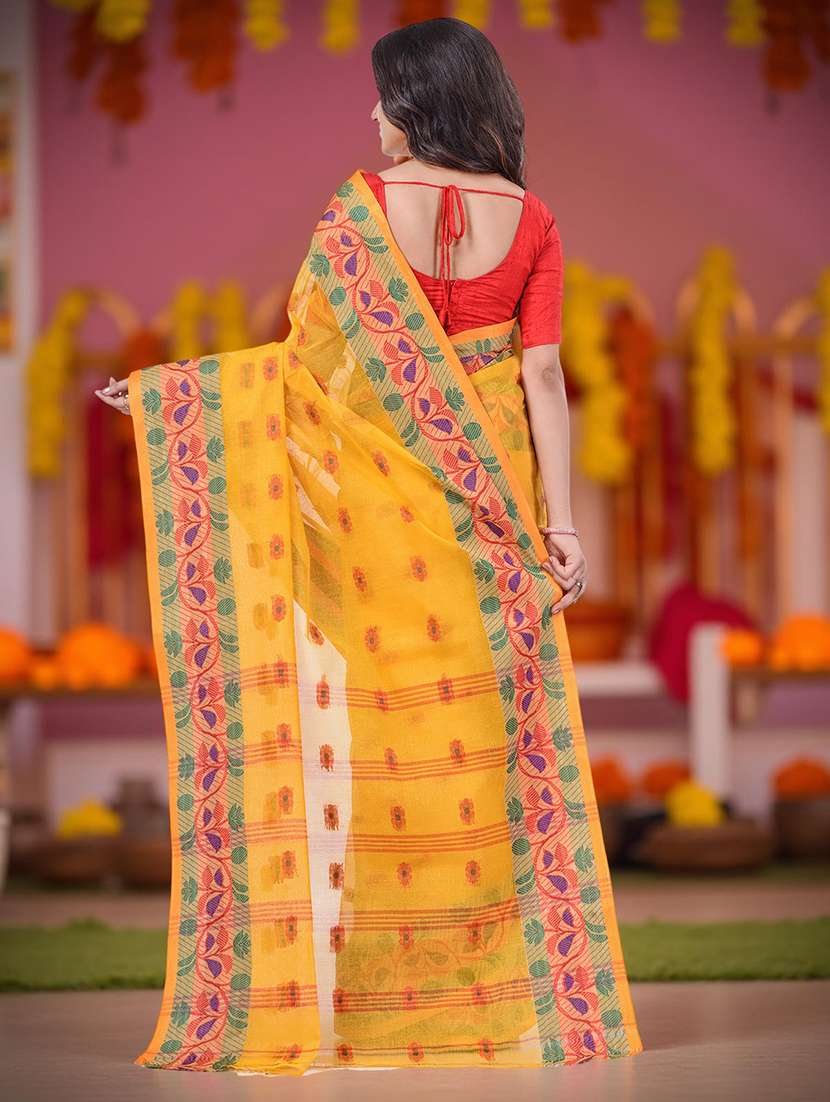 women self design handloom saree - 22554999 -  Standard Image - 3