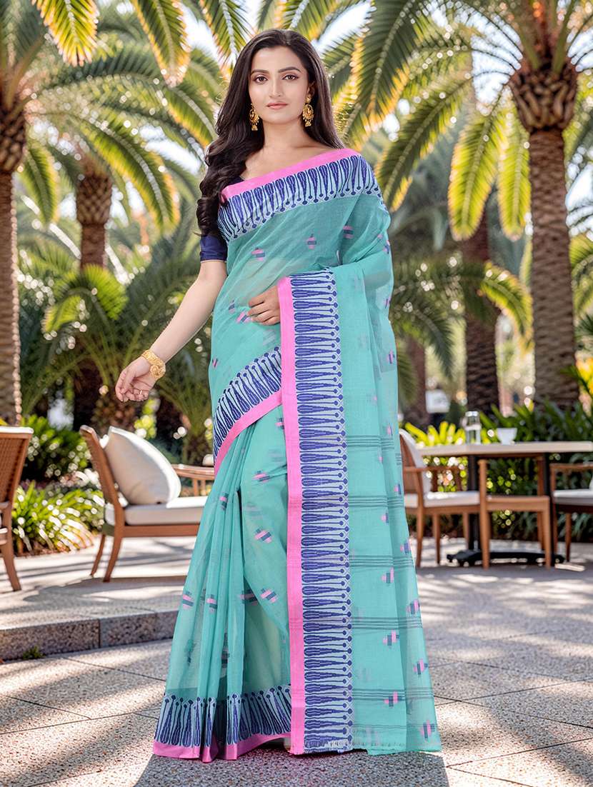 women self design handloom saree