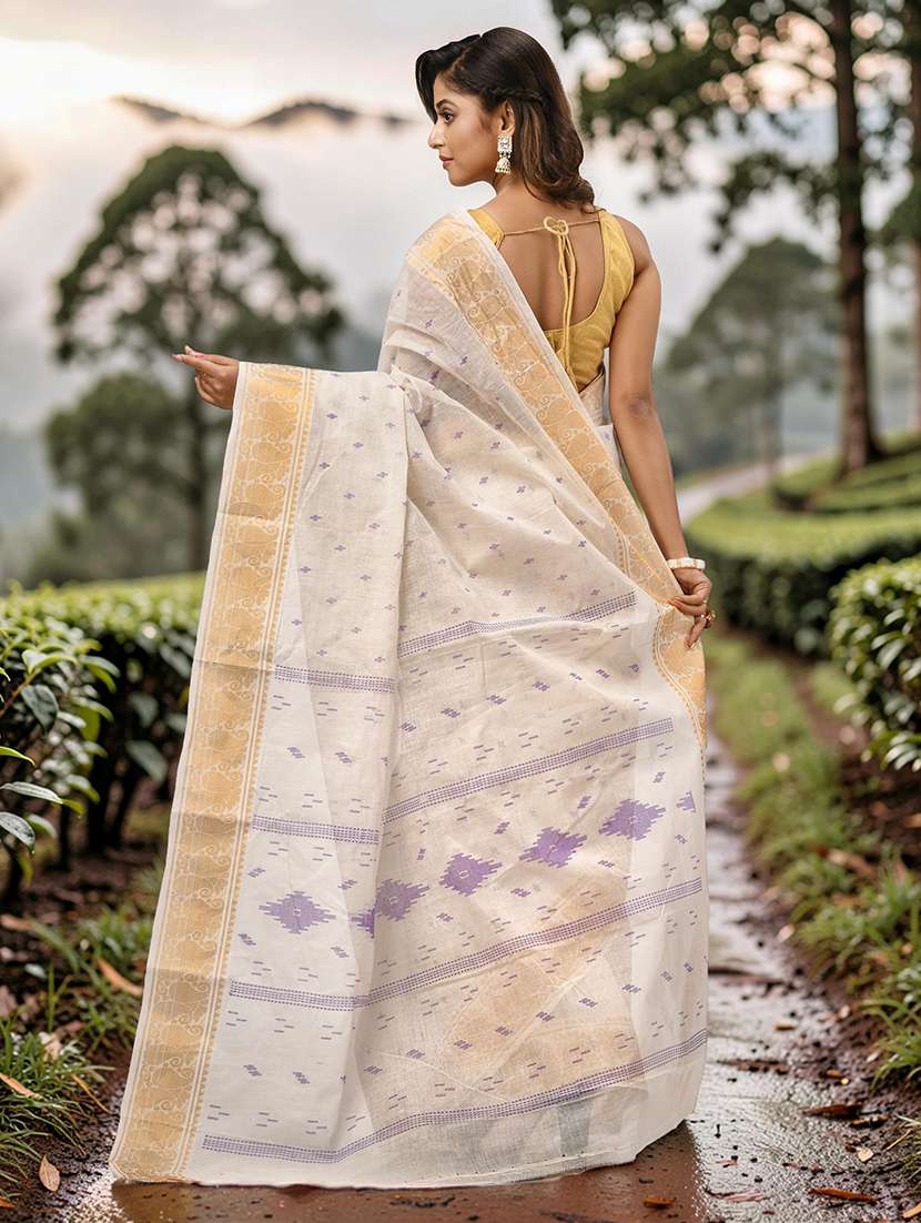 women self design handloom saree - 22555006 -  Standard Image - 3