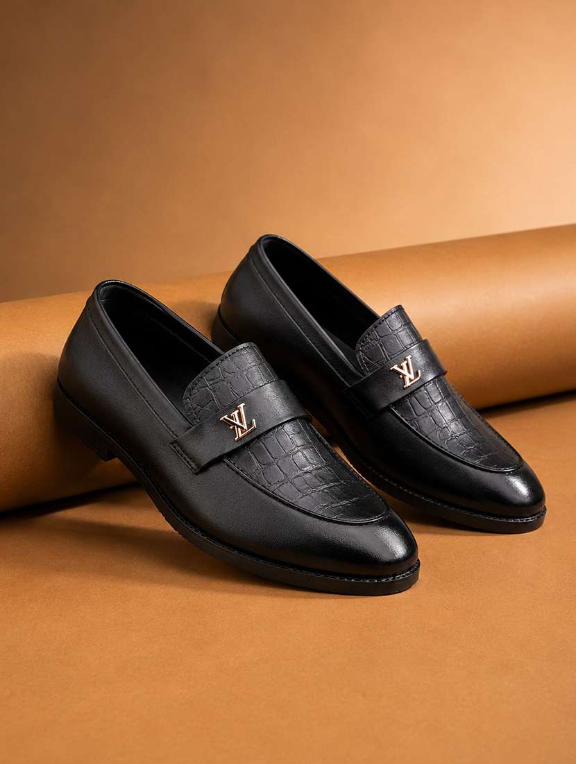 men black slip on loafer