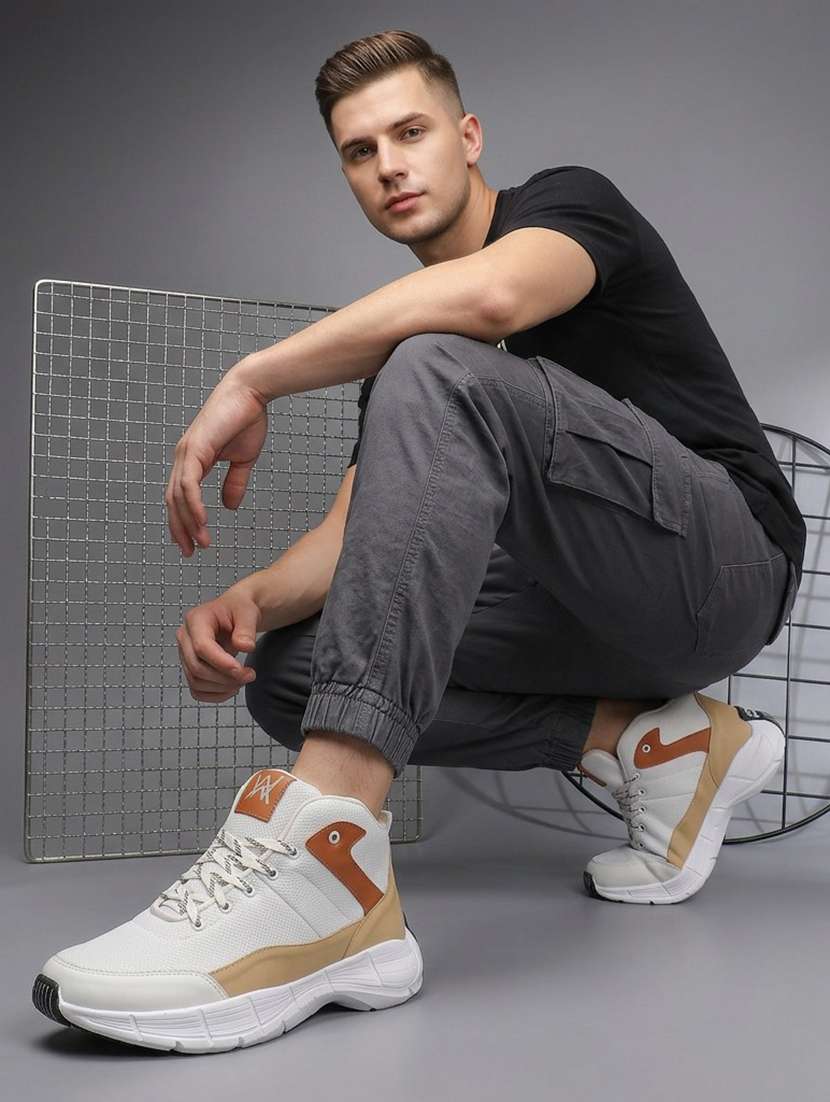 men white lace up sneaker - 22555060 -  Standard Image - 5