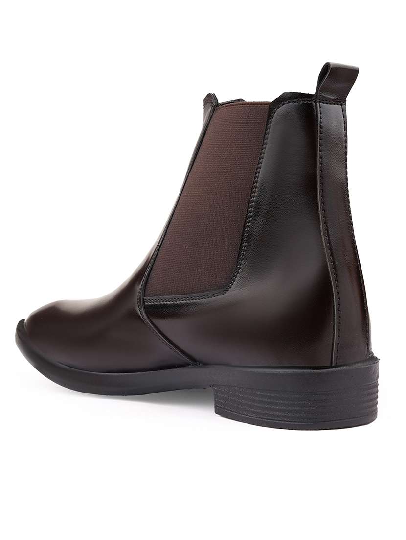 men brown slip on chelsea boot - 22555063 -  Standard Image - 3