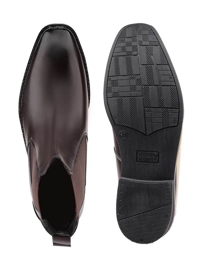 men brown slip on chelsea boot - 22555063 -  Standard Image - 5
