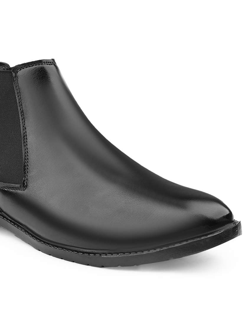 men black slip on boot - 22555065 -  Standard Image - 5