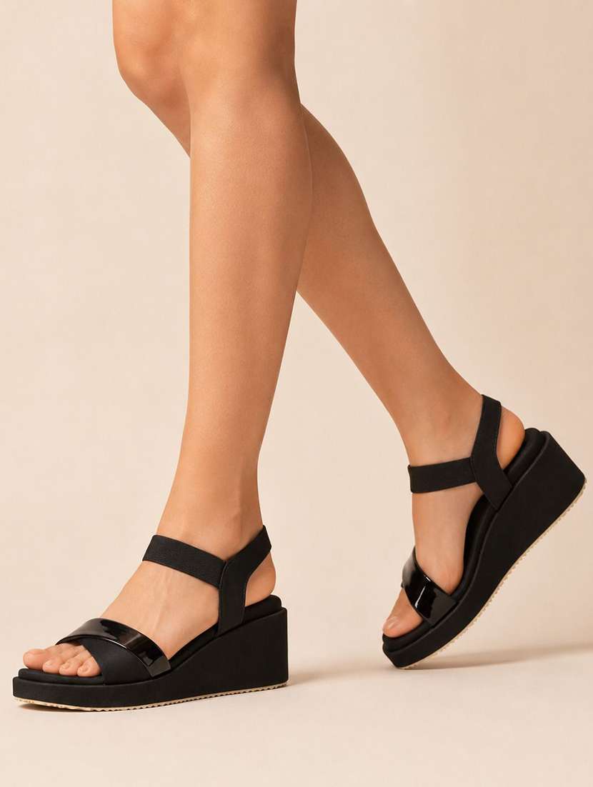 women solid ankle strap wedges - 22555068 -  Standard Image - 3