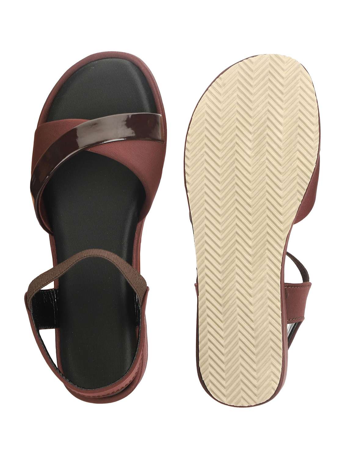 Women Colourblocked Ankle Strap Sandal - 22555069 -  Standard Image - 3