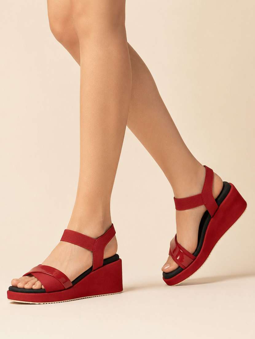 women solid ankle strap wedges - 22555070 -  Standard Image - 3