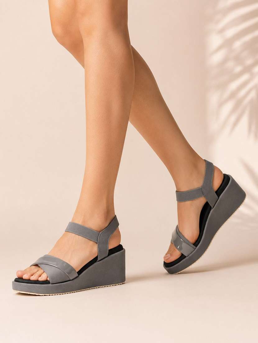 women solid ankle strap wedges - 22555071 -  Standard Image - 3