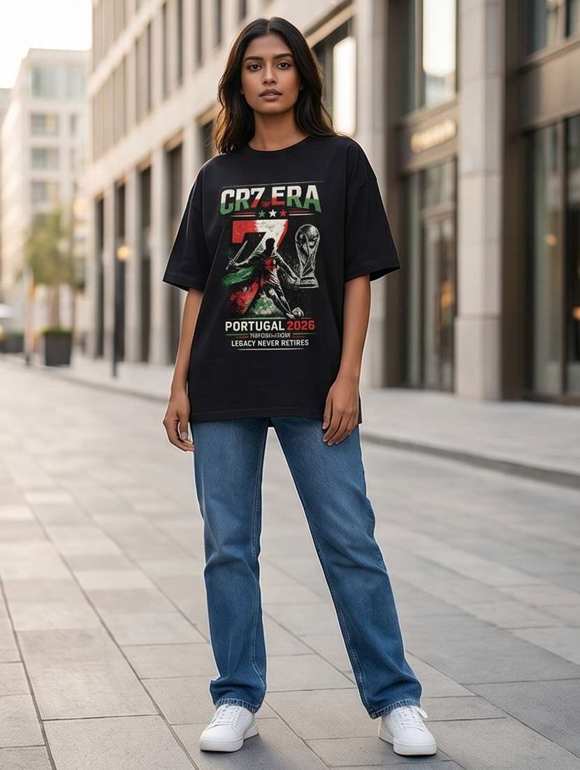 black cotton front print tshirt - 22555094 -  Standard Image - 3