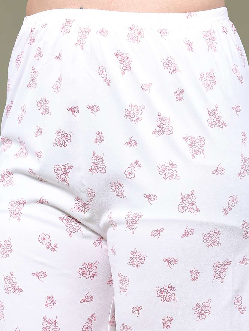 Women Printed Short Sleeves Nightwear Set - 22555404 -  Standard Image - 5