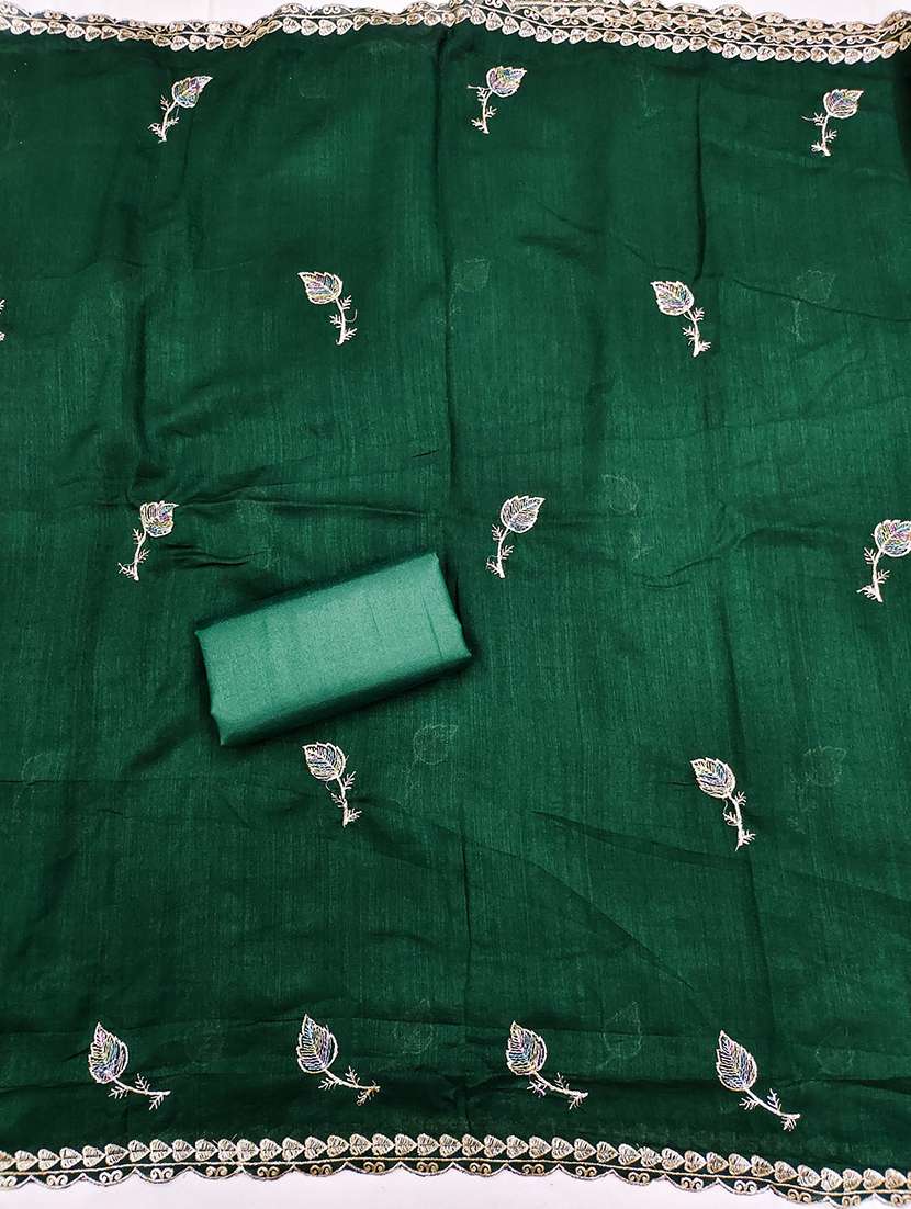 women solid with work unstitched suit set - 22555526 -  Standard Image - 3
