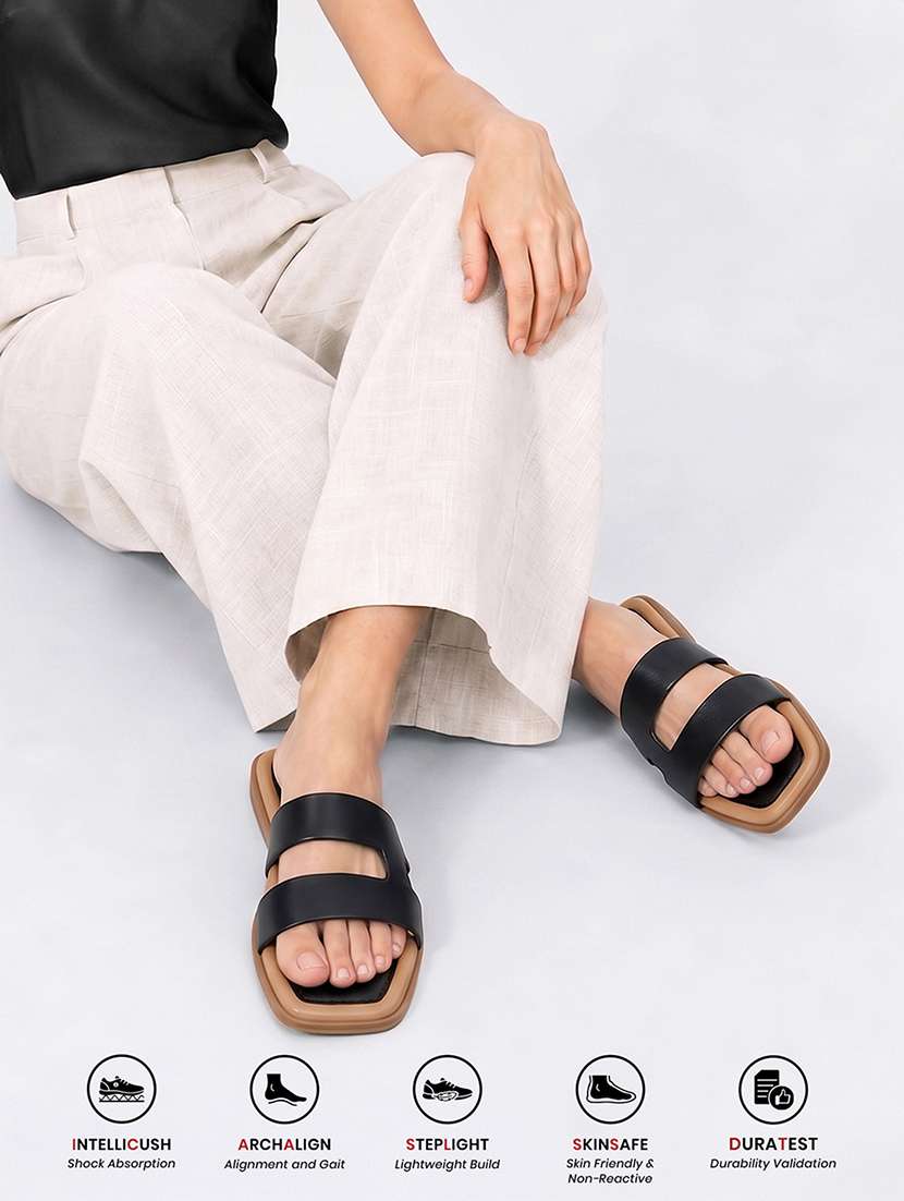 women solid slip on flats - 22555638 -  Standard Image - 3