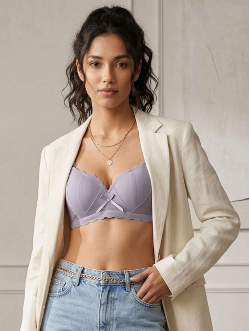 women printed push up bra