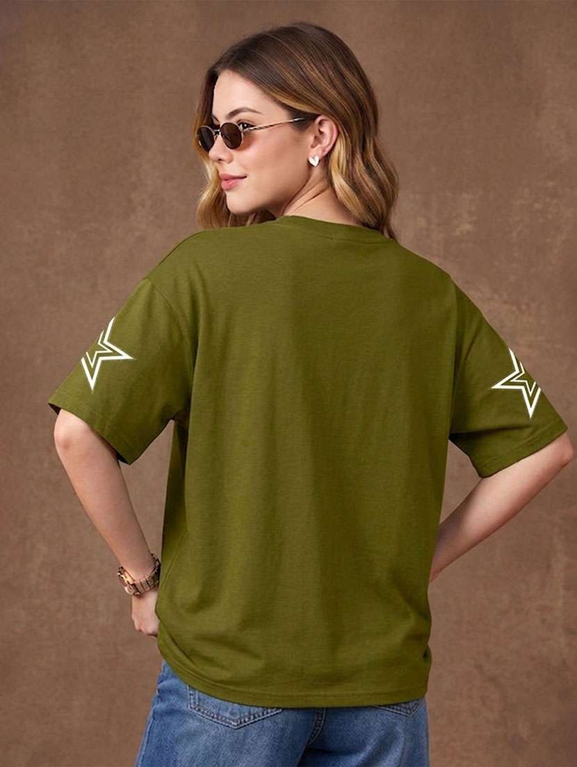women printed short sleeves oversized t-shirt - 22556270 -  Standard Image - 3