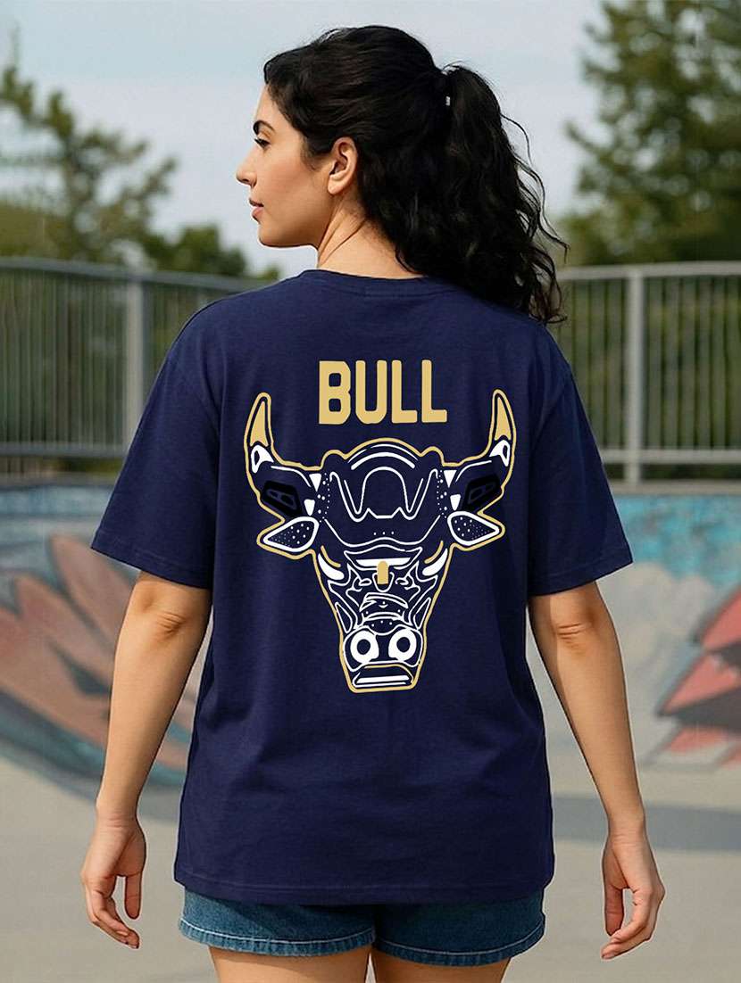 women printed short sleeves oversized t-shirt