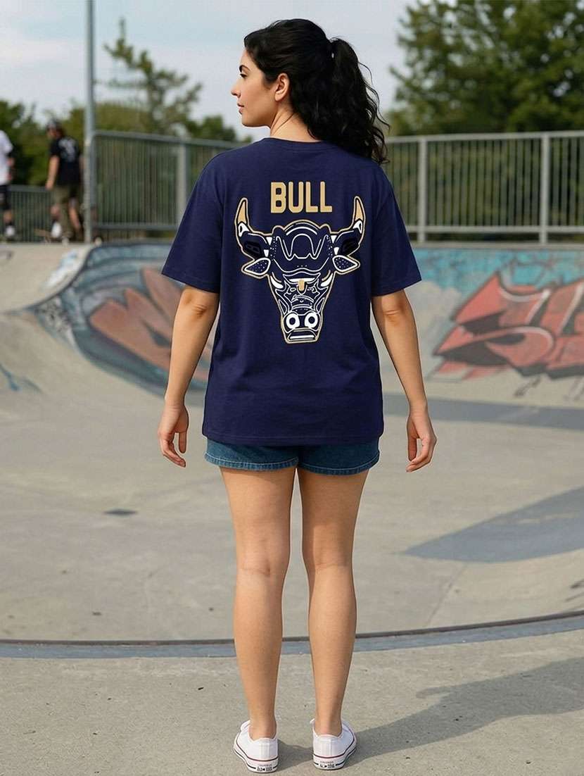women printed short sleeves oversized t-shirt - 22556316 -  Standard Image - 3