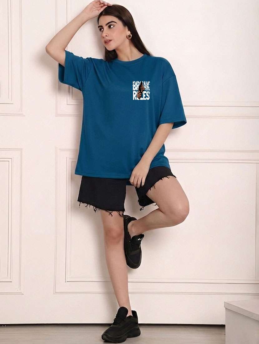 women printed short sleeves oversized t-shirt - 22556322 -  Standard Image - 3