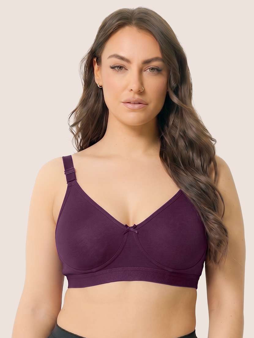 women solid full coverage minimizer bra