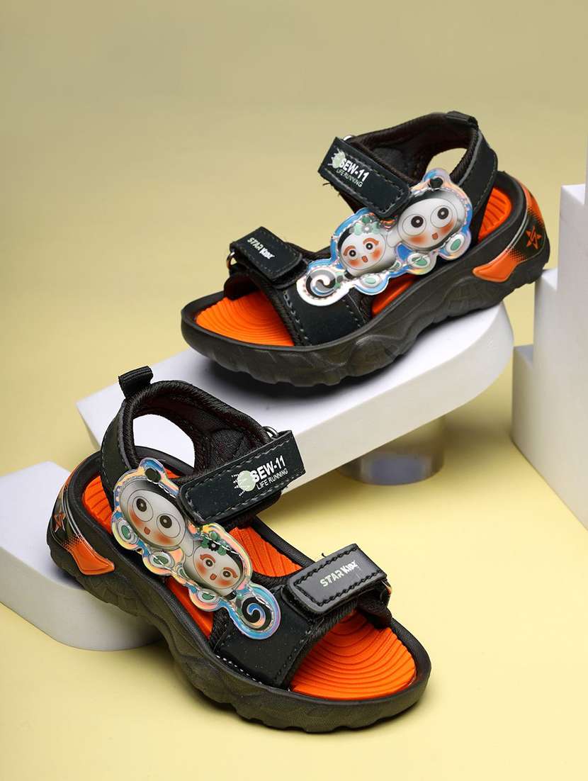 kids printed ankle strap floaters