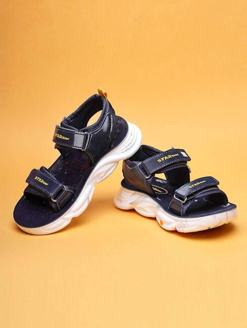 kids printed ankle strap floaters