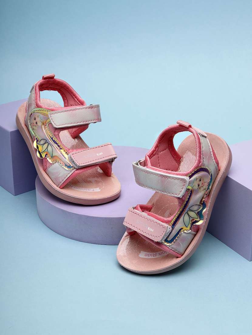 kids printed ankle strap floaters