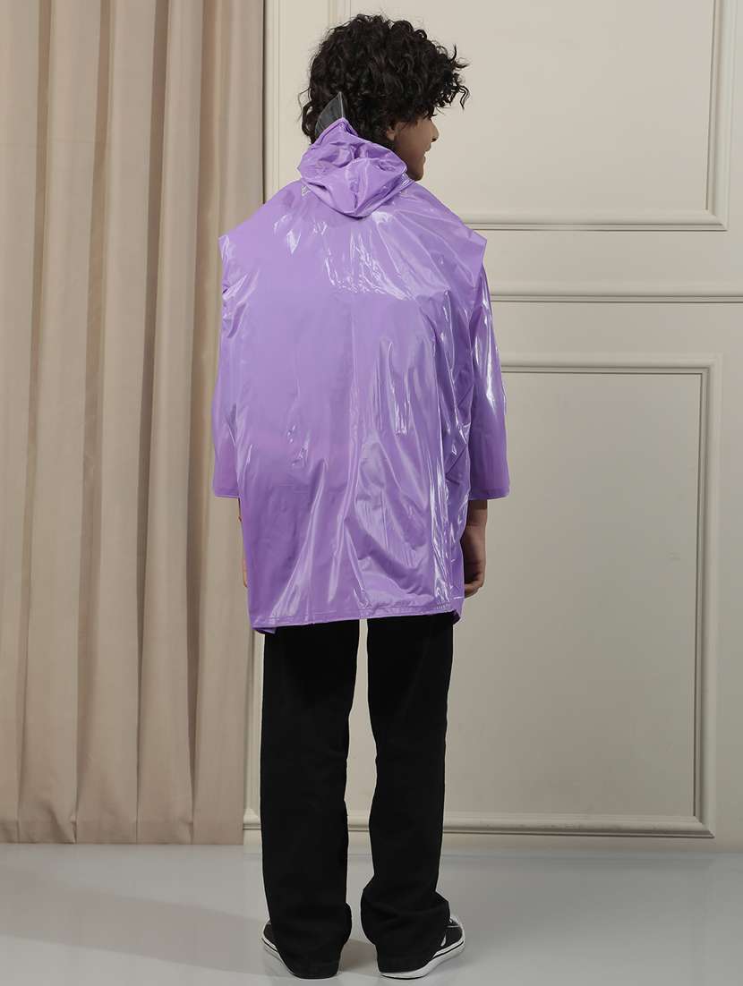 kids solid long sleeves raincoat - 22557146 -  Standard Image - 3