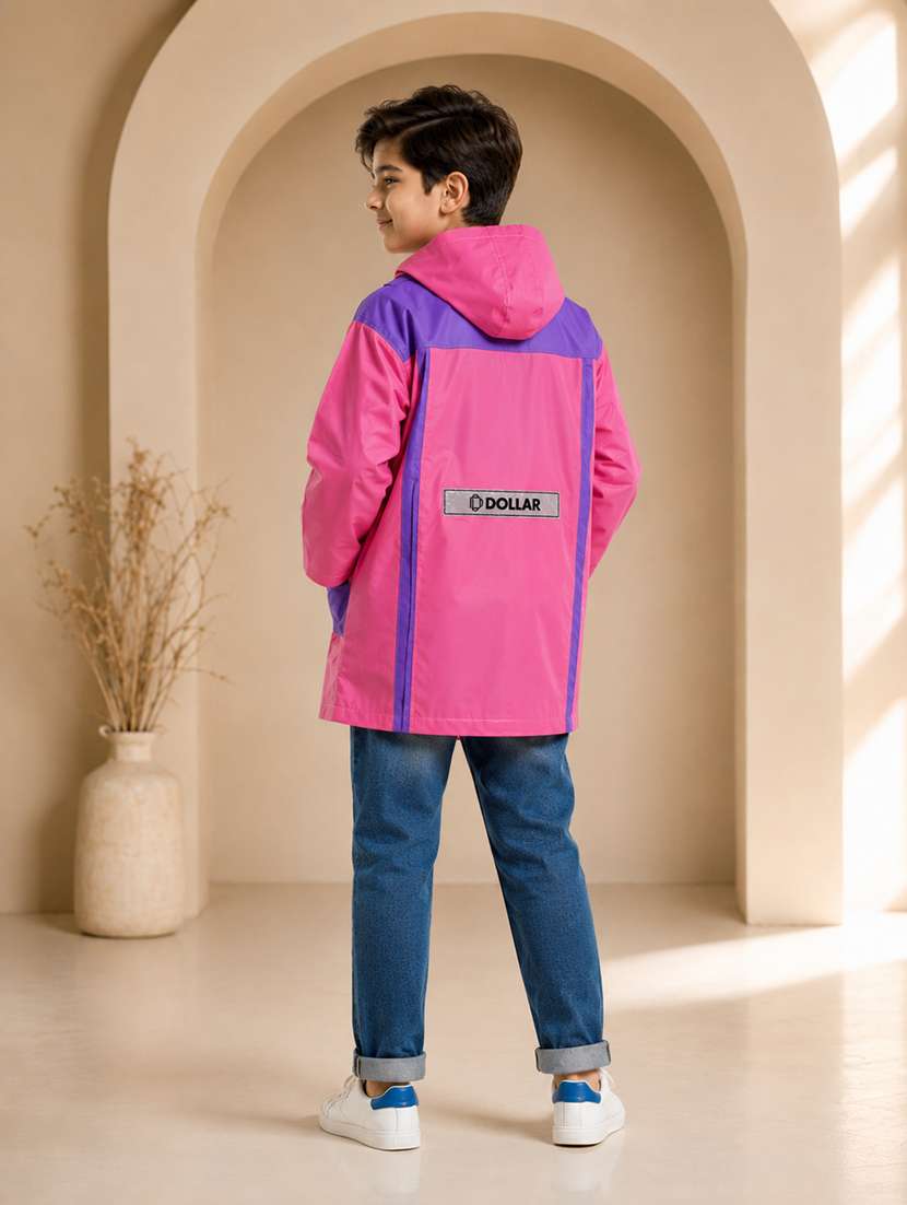 kids colourblocked long sleeves raincoat - 22557160 -  Standard Image - 3