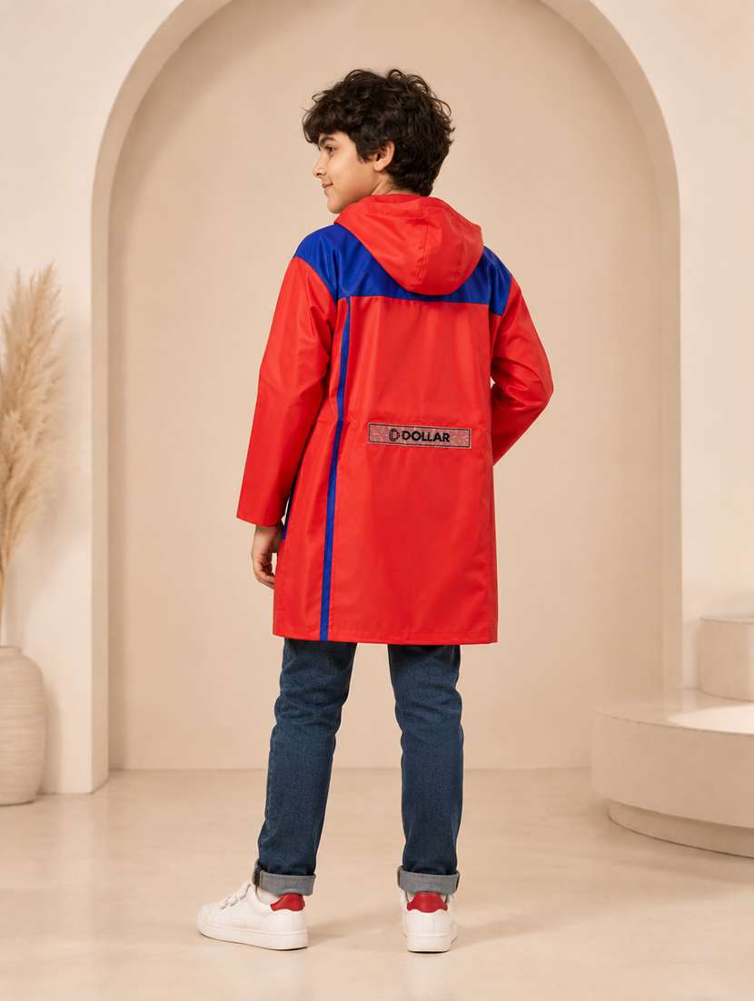 kids colourblocked long sleeves raincoat - 22557161 -  Standard Image - 3