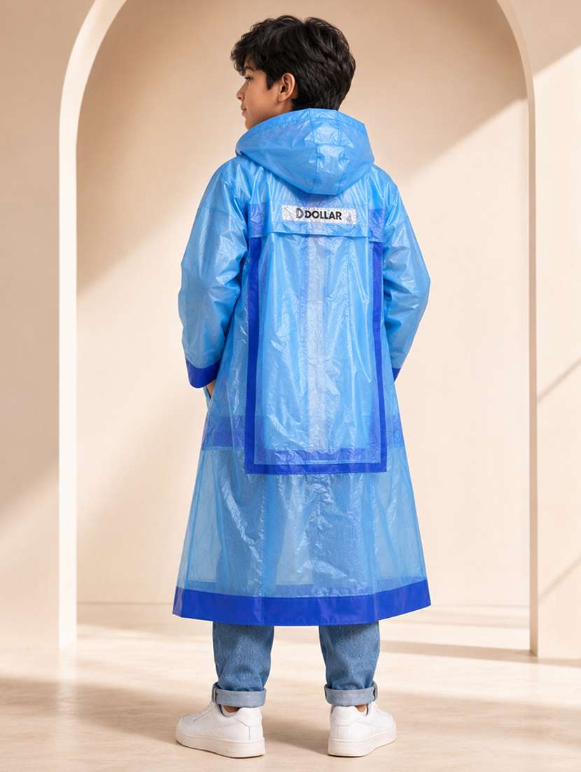 kids self design long sleeves raincoat - 22557175 -  Standard Image - 3