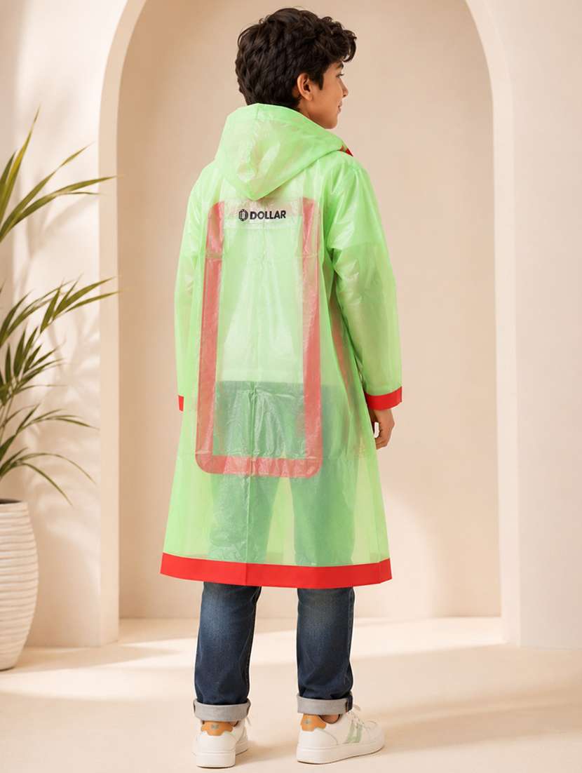 kids self design long sleeves raincoat - 22557176 -  Standard Image - 3