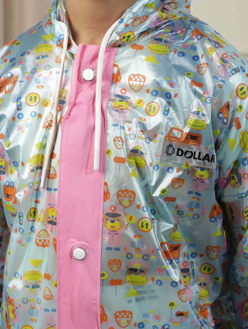 kids printed long sleeves raincoat - 22557181 -  Standard Image - 5