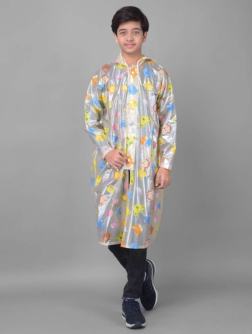 kids printed long sleeves raincoat - 22557191 -  Standard Image - 3