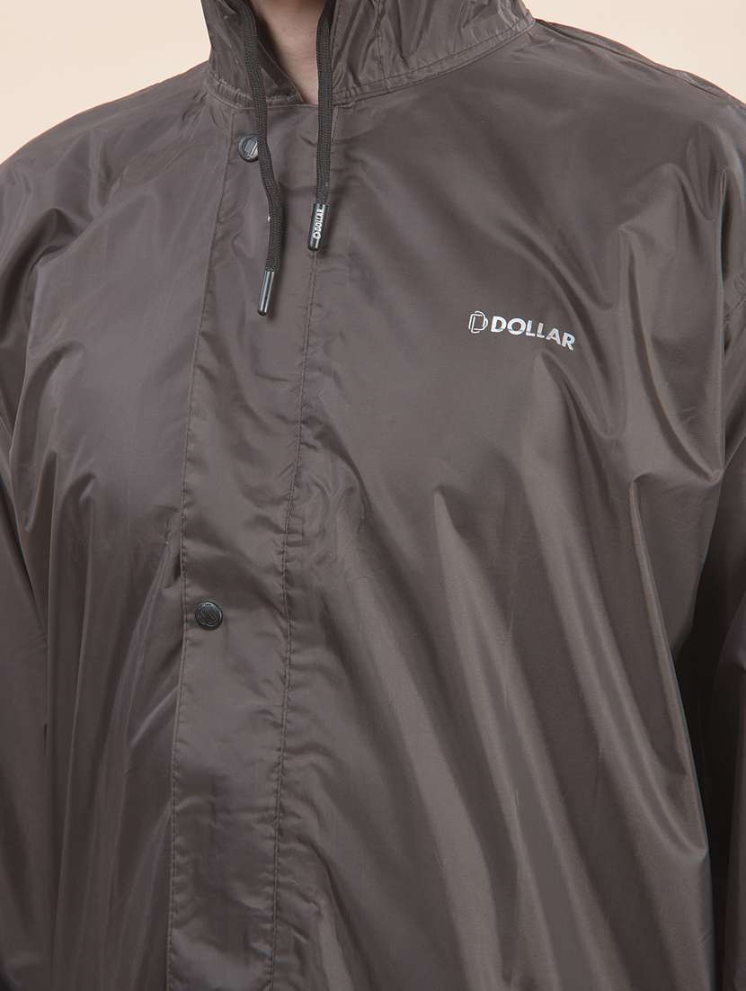 men solid long sleeve hooded raincoat - 22557295 -  Standard Image - 5