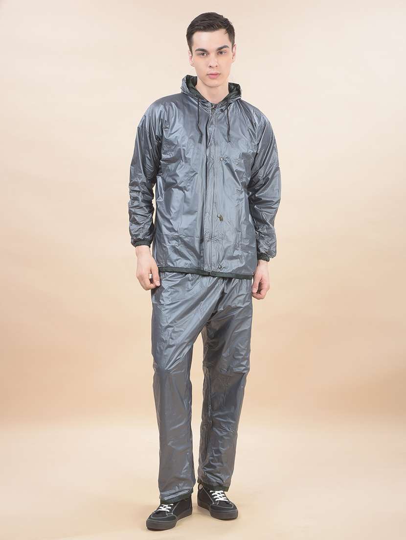 men solid long sleeve reversible rain suit set - 22557444 -  Standard Image - 3