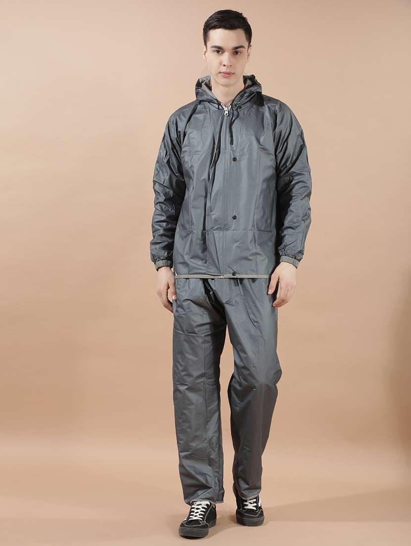 men solid long sleeve reversible rain suit set - 22557445 -  Standard Image - 3