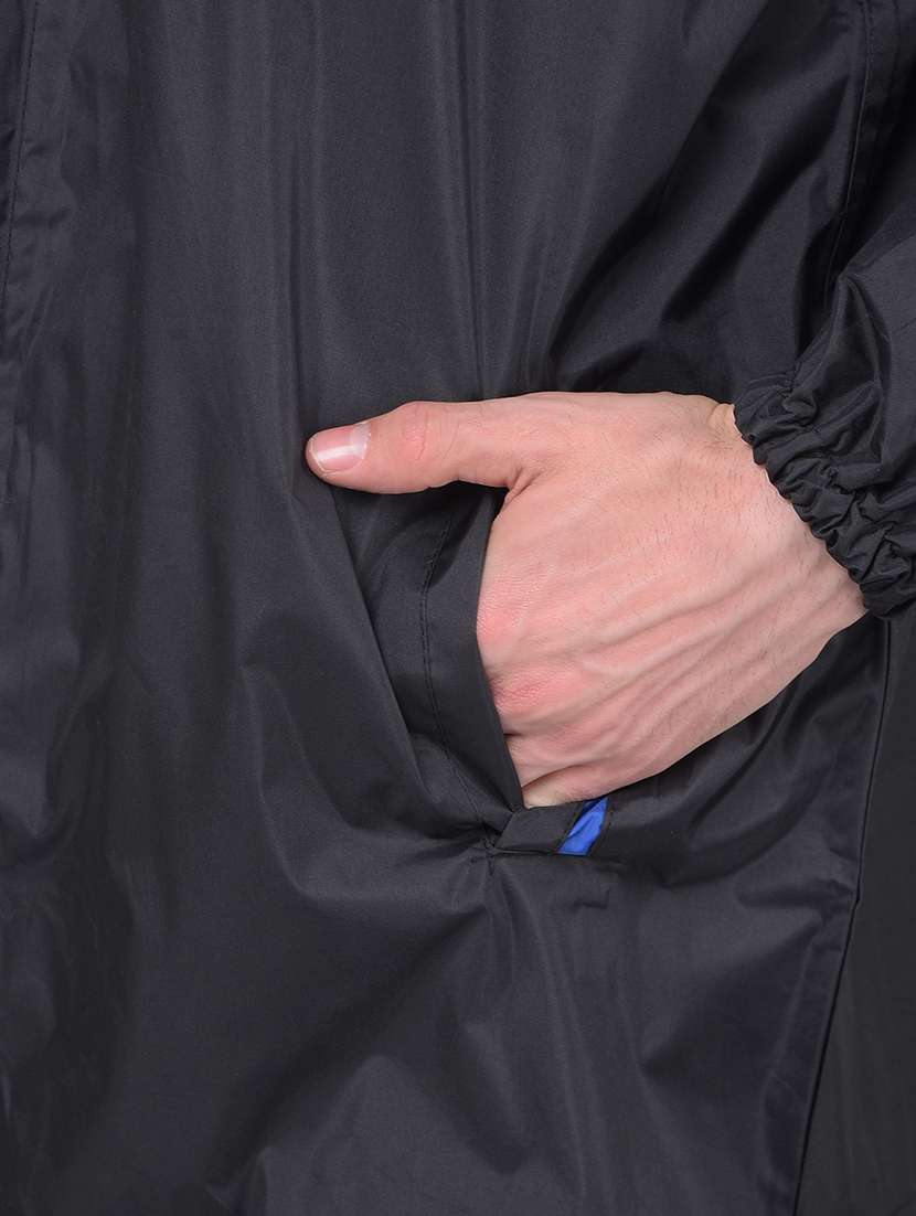 men solid long sleeve hooded rain suit set - 22557555 -  Standard Image - 5