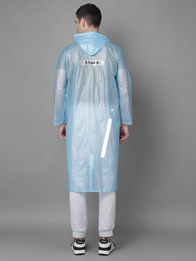 men polka dot long sleeve hooded raincoat - 22557617 -  Standard Image - 3