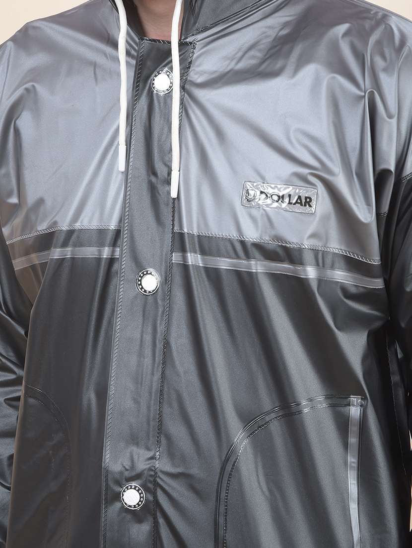 Men Color Block Long Sleeve Hooded Rain Suit Set - 22557673 -  Standard Image - 5
