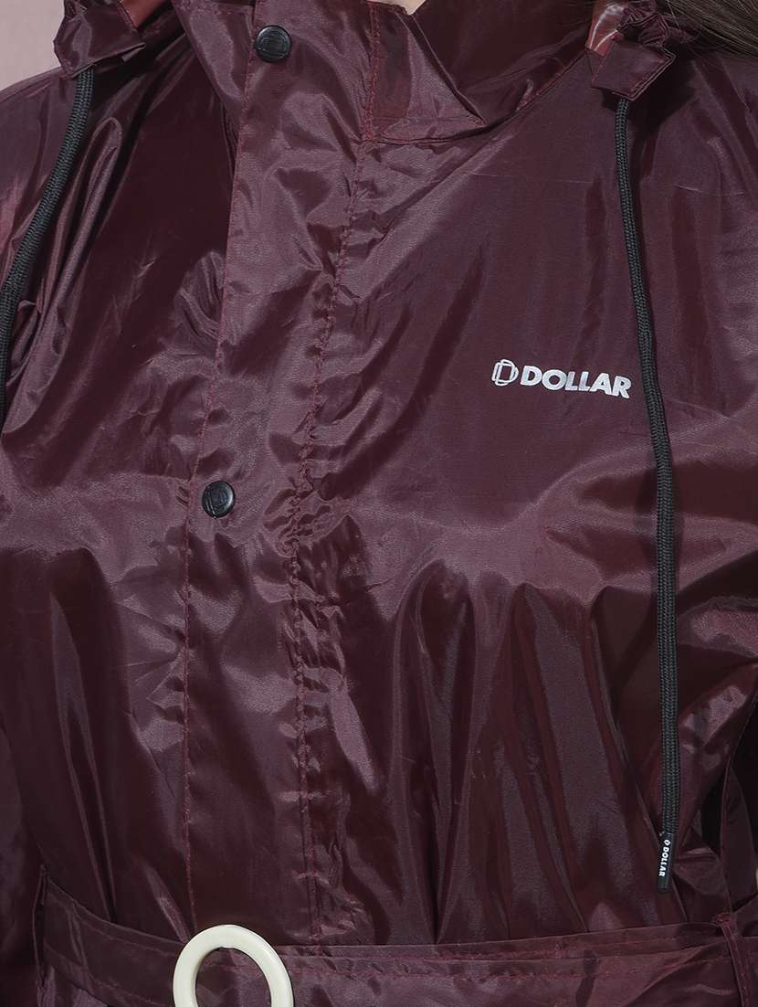 women solid long sleeves raincoat - 22557692 -  Standard Image - 5