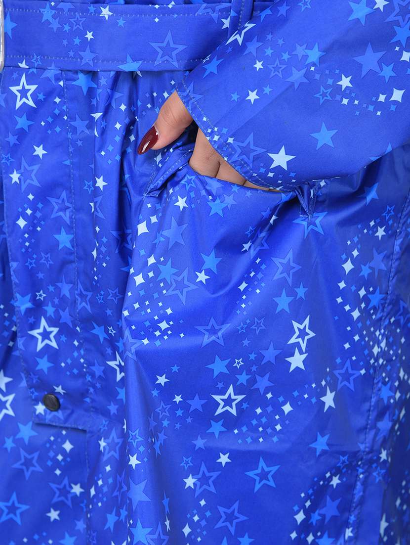 Women Printed Long Sleeves Raincoat - 22557700 -  Standard Image - 5