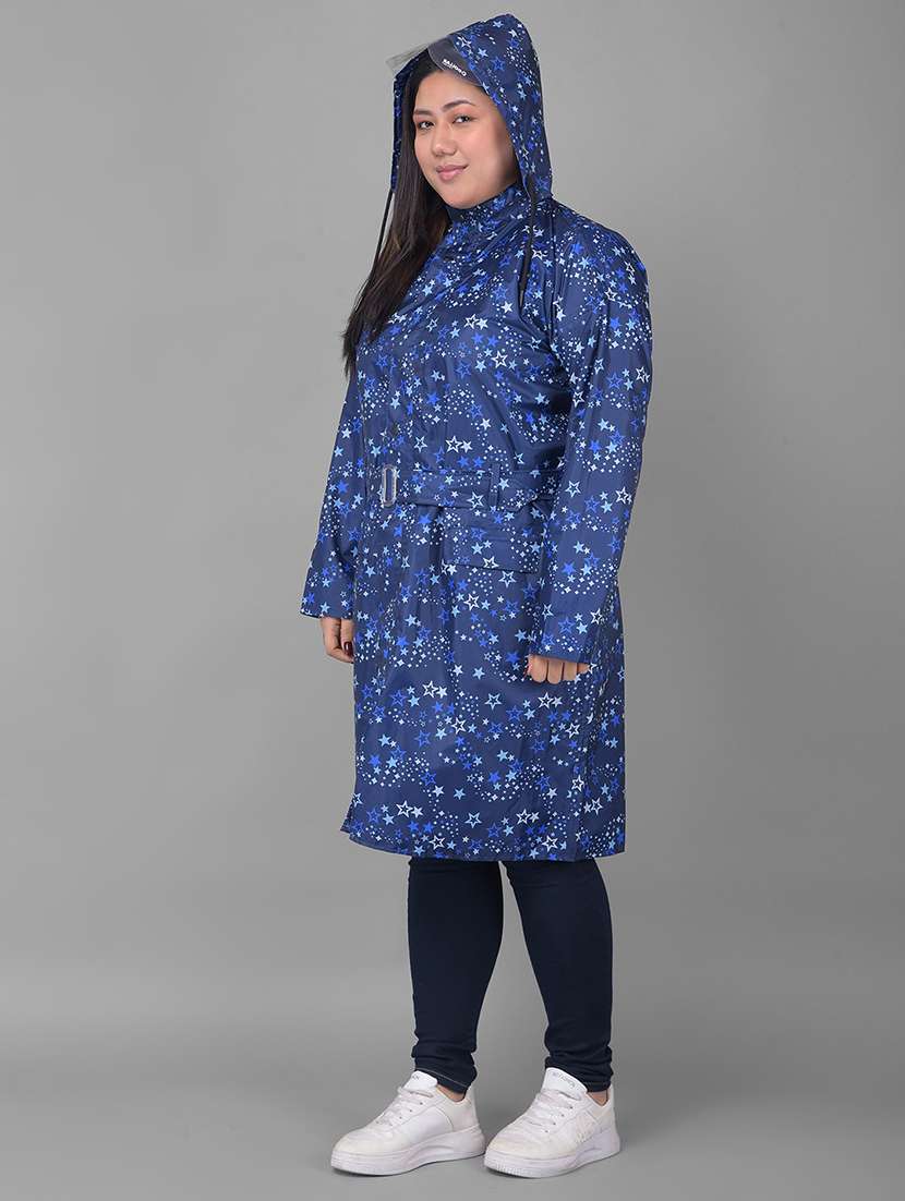 Women Printed Long Sleeves Raincoat - 22557701 -  Standard Image - 3