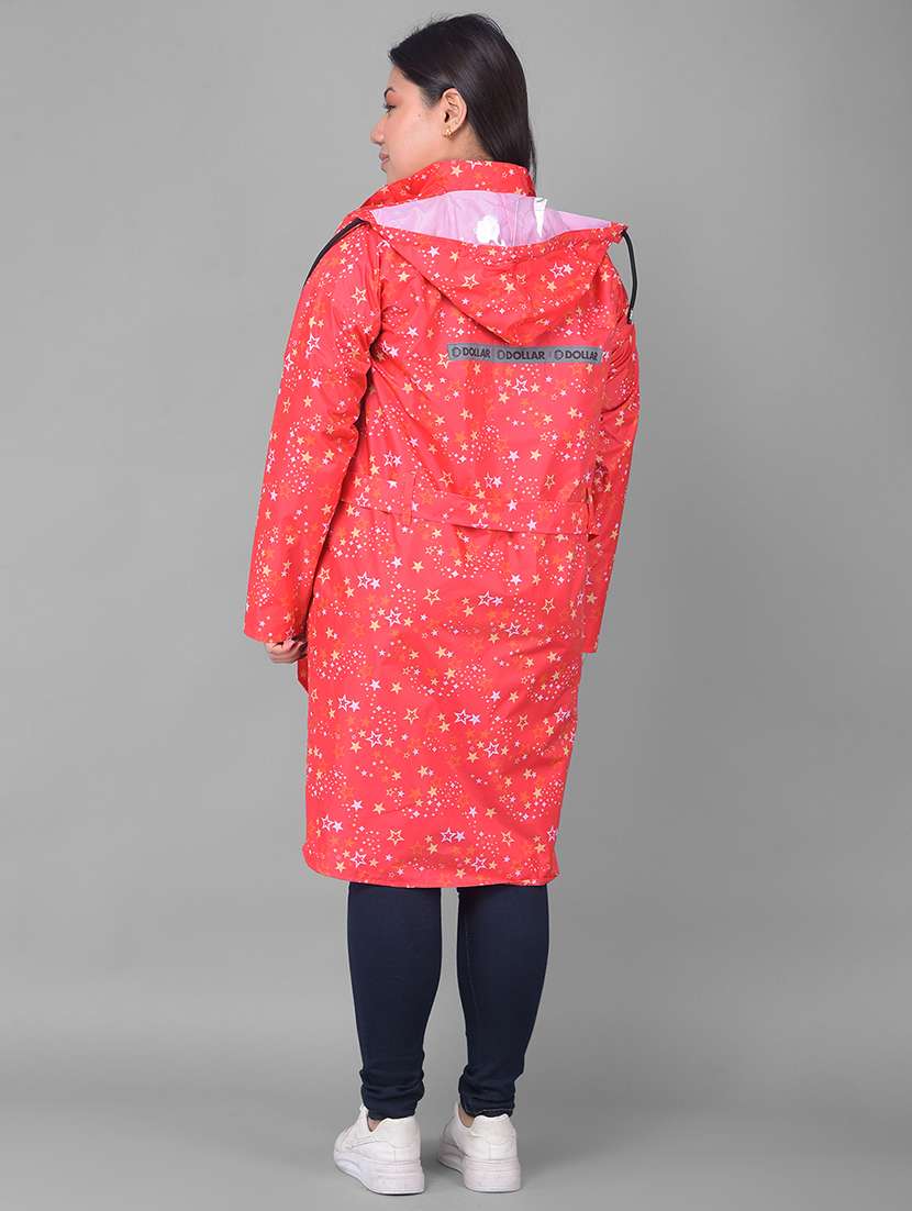 Women Printed Long Sleeves Raincoat - 22557703 -  Standard Image - 3