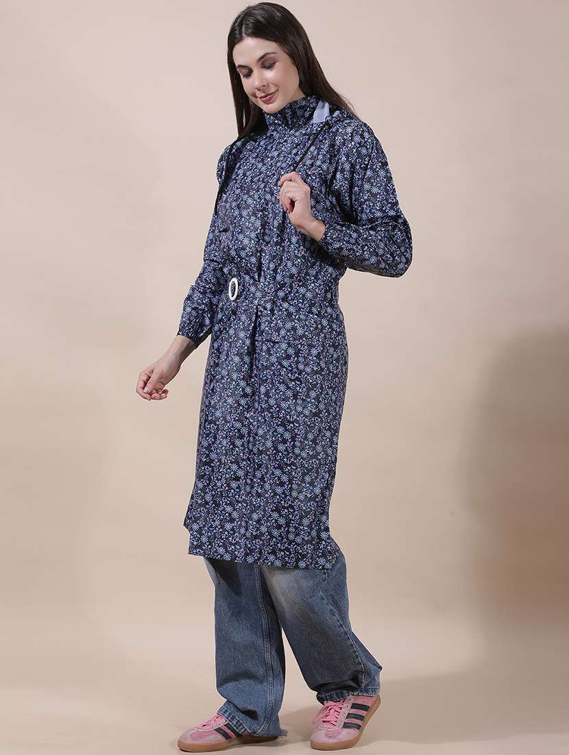 women printed long sleeves raincoat - 22557704 -  Standard Image - 3