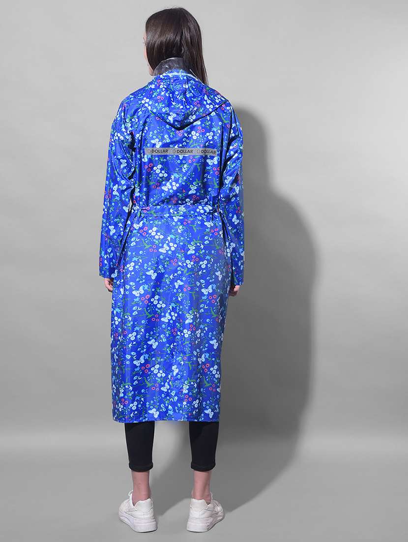 women printed long sleeves raincoat - 22557705 -  Standard Image - 3