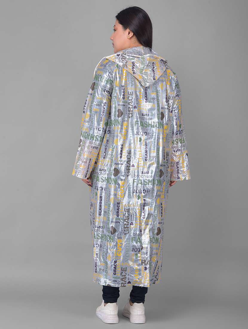 women printed long sleeves raincoat - 22557749 -  Standard Image - 3