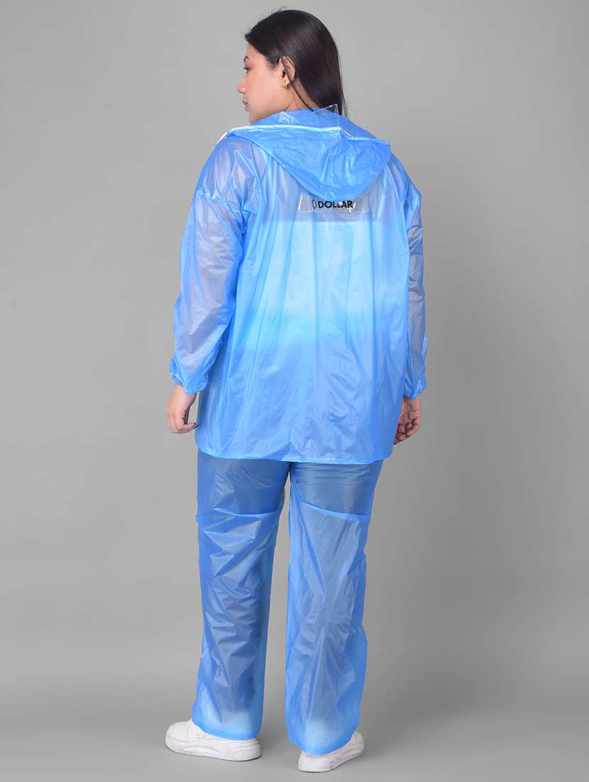 women solid long sleeves rain suit set - 22557755 -  Standard Image - 3